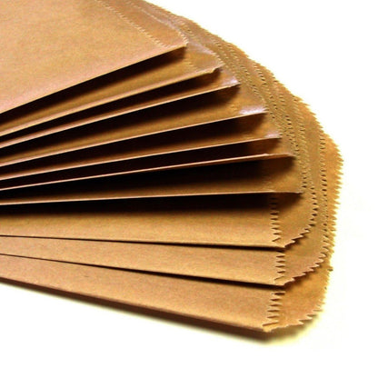 Flat Kraft Bags (Medium), Kraft Favor Bags . 6.25x9.25 inches - Scrap Bits