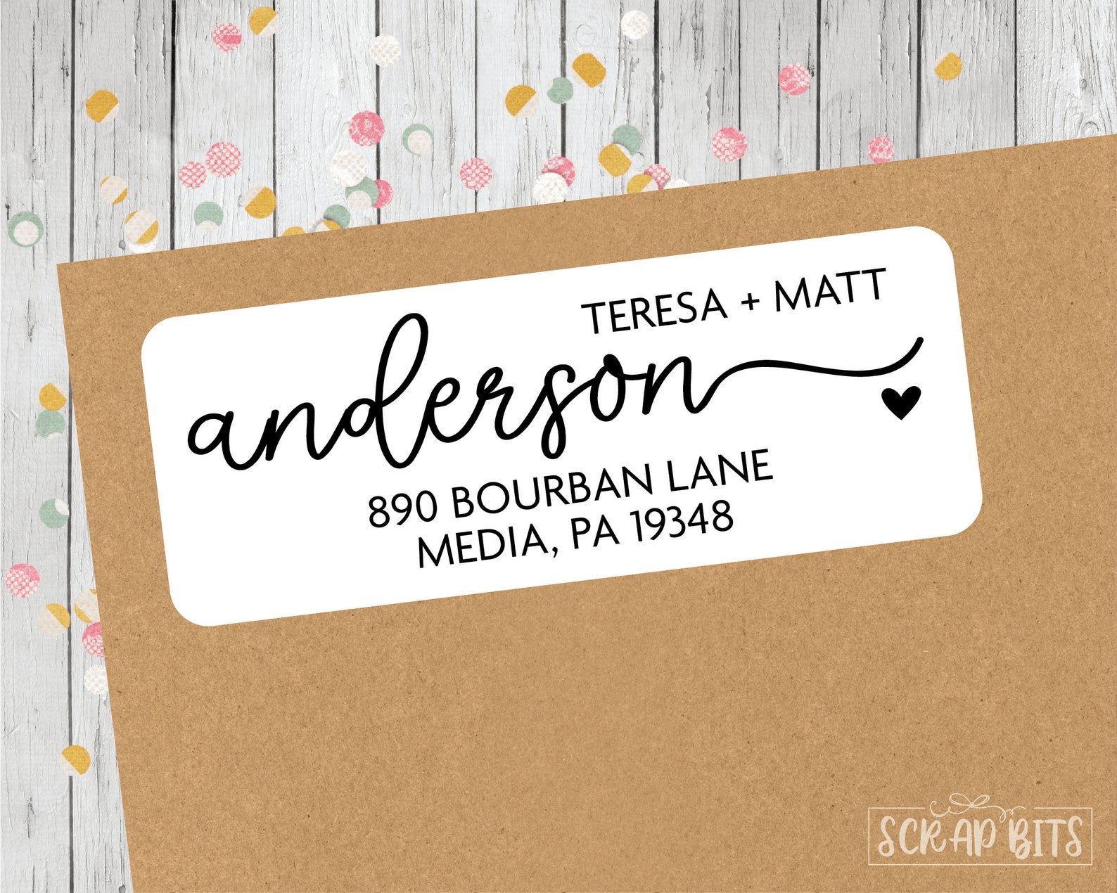 Free Script Address Labels . Personalized Return Address Labels – Scrap ...