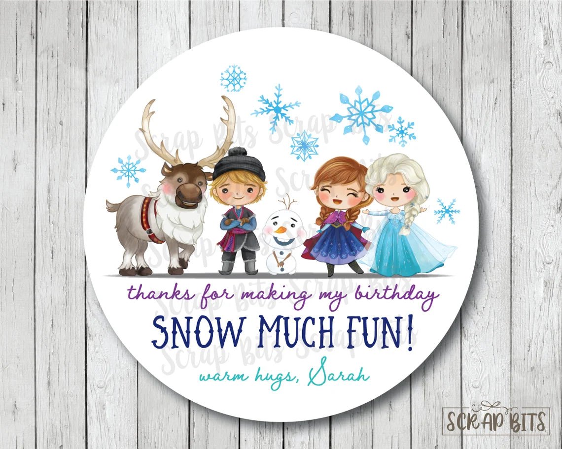 Frozen Friends Snow Much Fun Stickers . Birthday Party Favor Stickers – Scrap Bits frozen-friends-snow-much-fun-stickers-birthday-party-favor-stickers-scrap-bits
