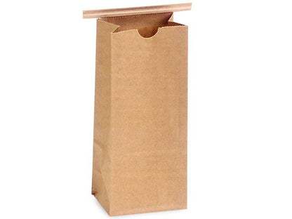 Gusseted Bakery Bags, Kraft Coffee Bags with Tab Lock - 1 pound - Scrap Bits