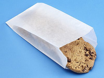 Gusseted Glassine Popcorn Favor Bags . 4x2.5x8.5 inches - Scrap Bits