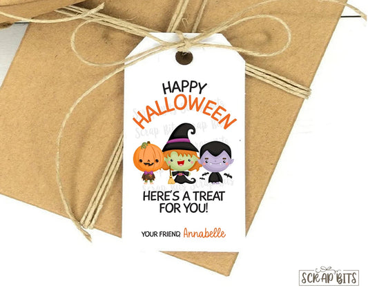 Halloween Kids Here's a Treat For You . Halloween Treat Bag Tags - Scrap Bits