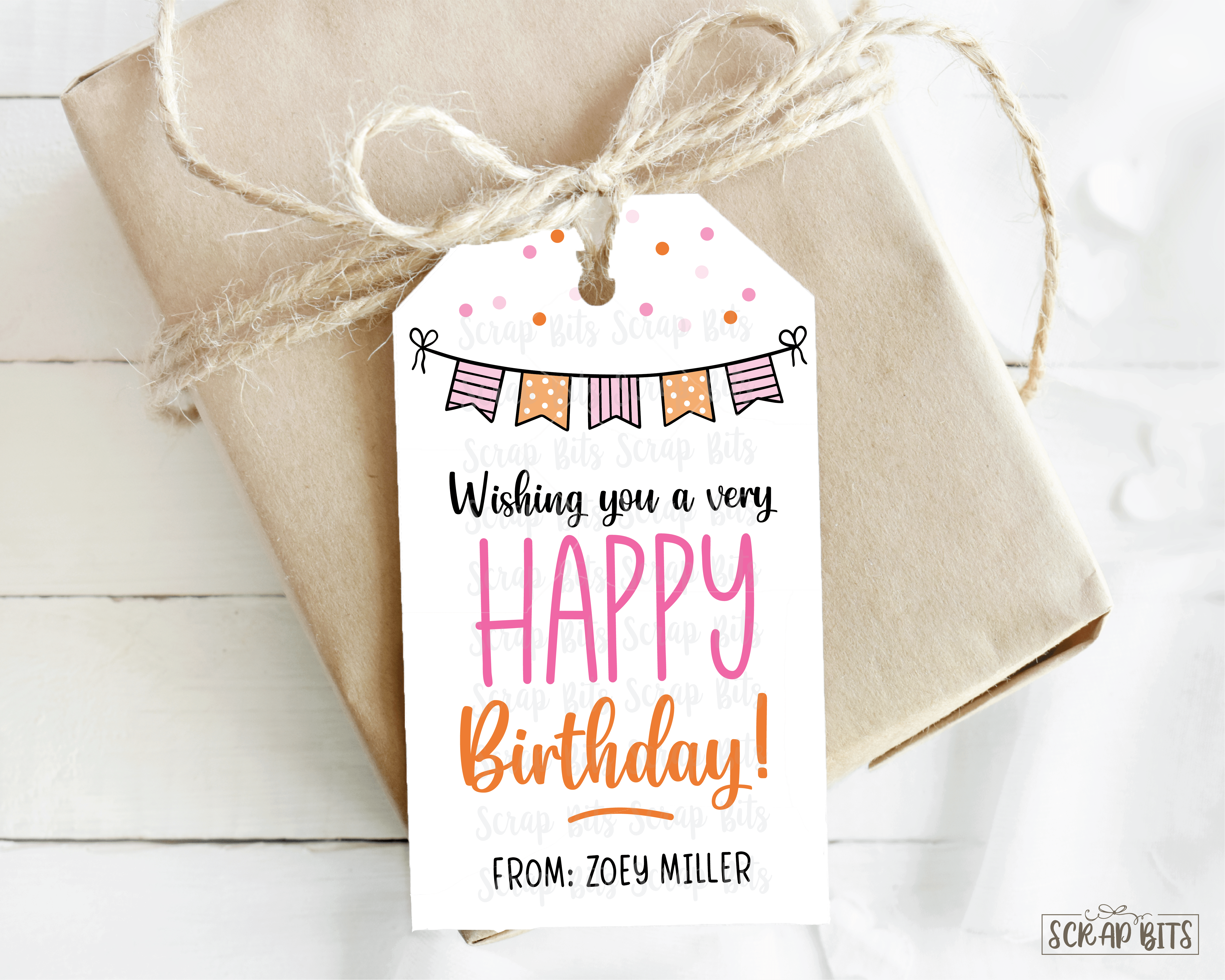ARTISTIC DIRECT Personalized Happy Birthday Gift Labels 48 Custom India |  Ubuy