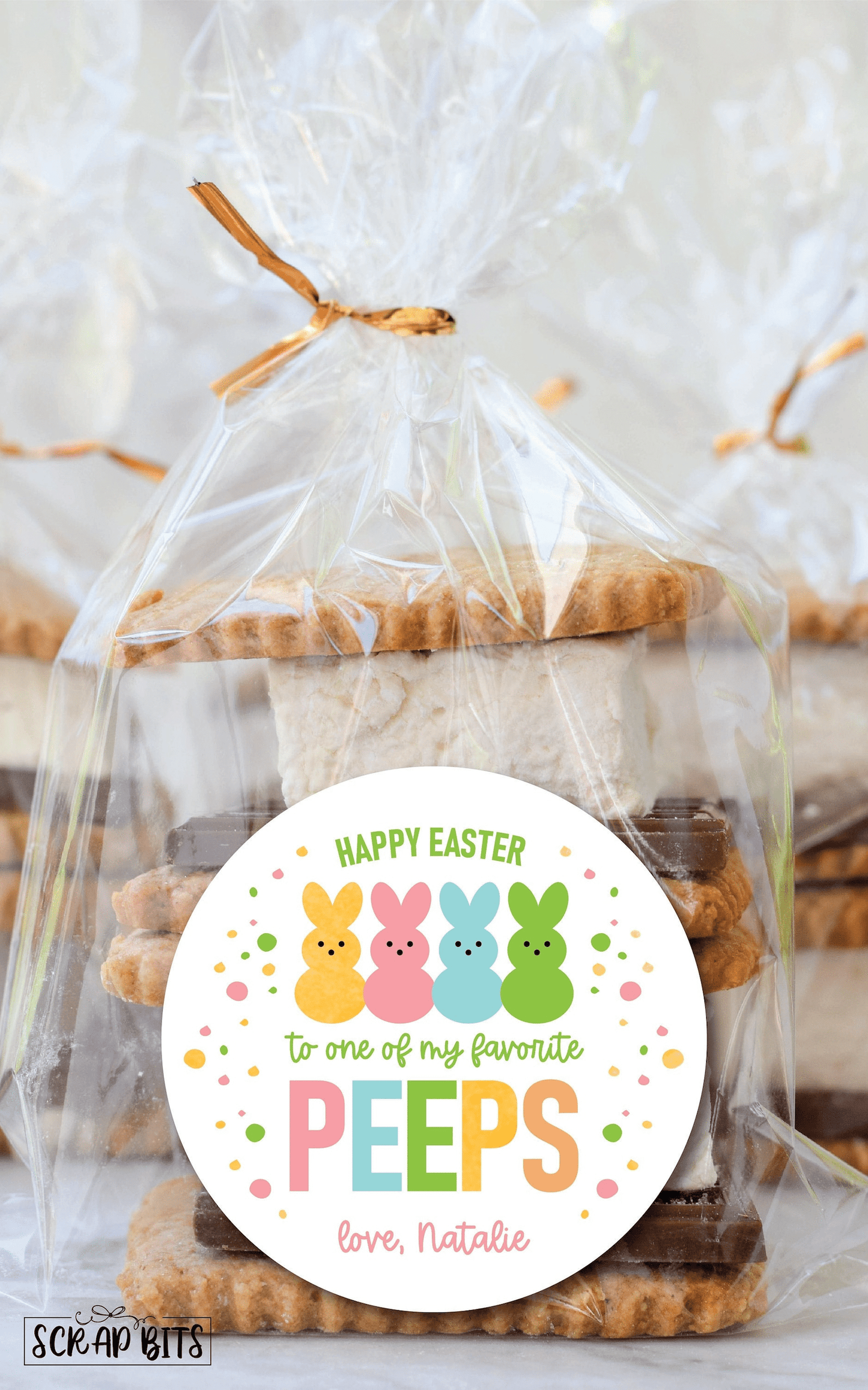 Happy Easter To One Of My Favorite Peeps . Personalized Easter Gift Labels - Scrap Bits