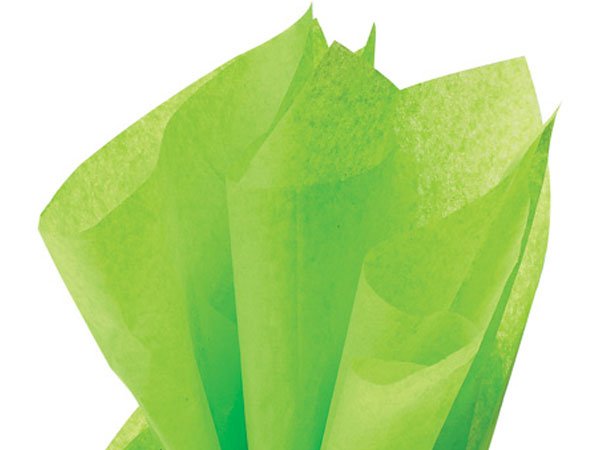 Lime Green Tissue Paper - Scrap Bits