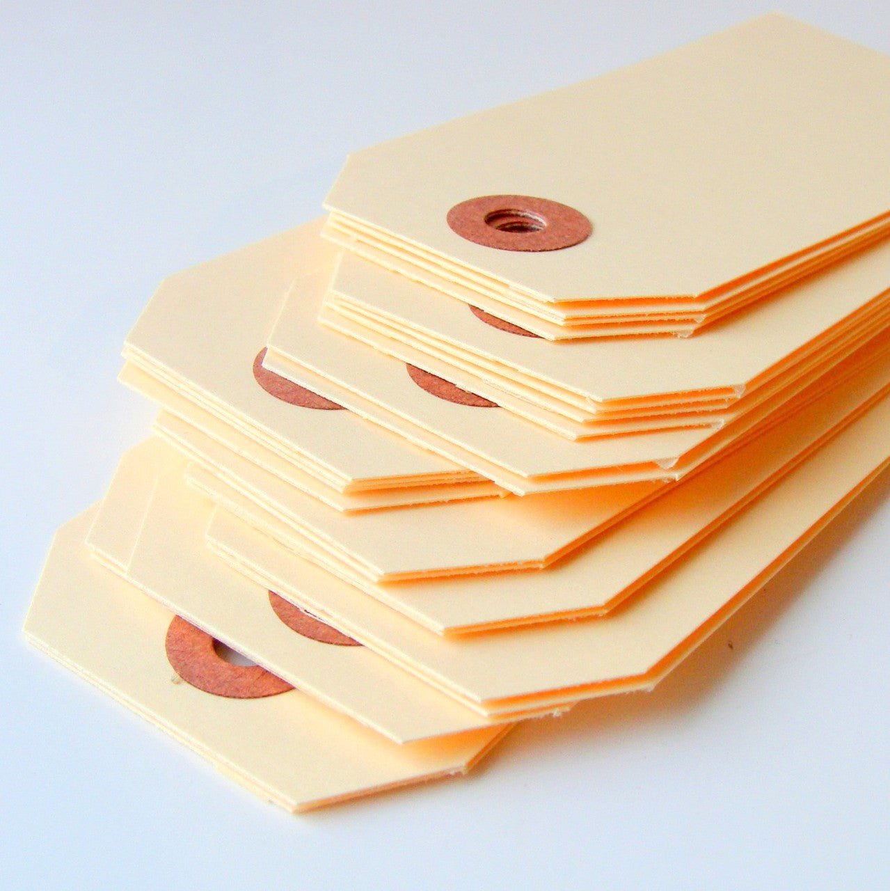 Medium Colored Shipping Tags in Manilla . Size 3 (3.75" x 1.875") - Scrap Bits