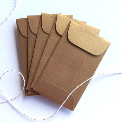 Metallic Baby Envelope (Antique Gold) - Scrap Bits