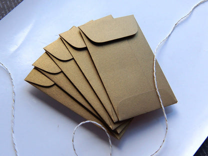 Metallic Baby Envelope (Antique Gold) - Scrap Bits