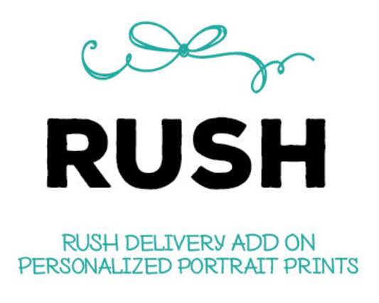 RUSH Service for Portrait Prints - Scrap Bits